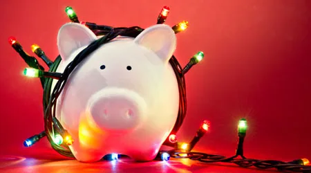 Piggy Bank xmas lights
