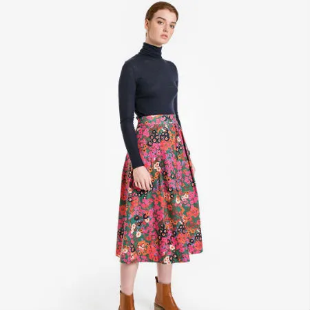 Obus multicolour midi skirt Image: Instagram