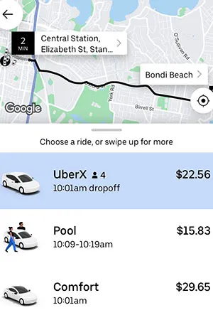 12+ Sydney Uber Price