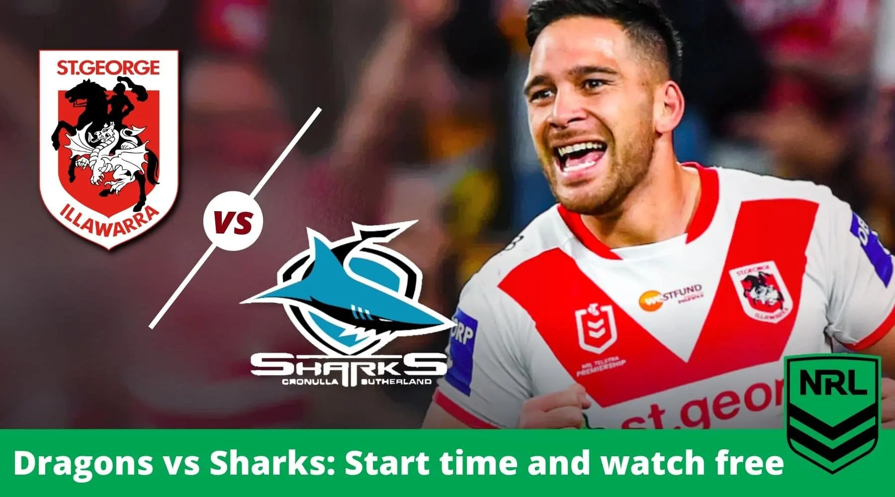 How to watch Dragons vs Sharks NRL 2021 live and free