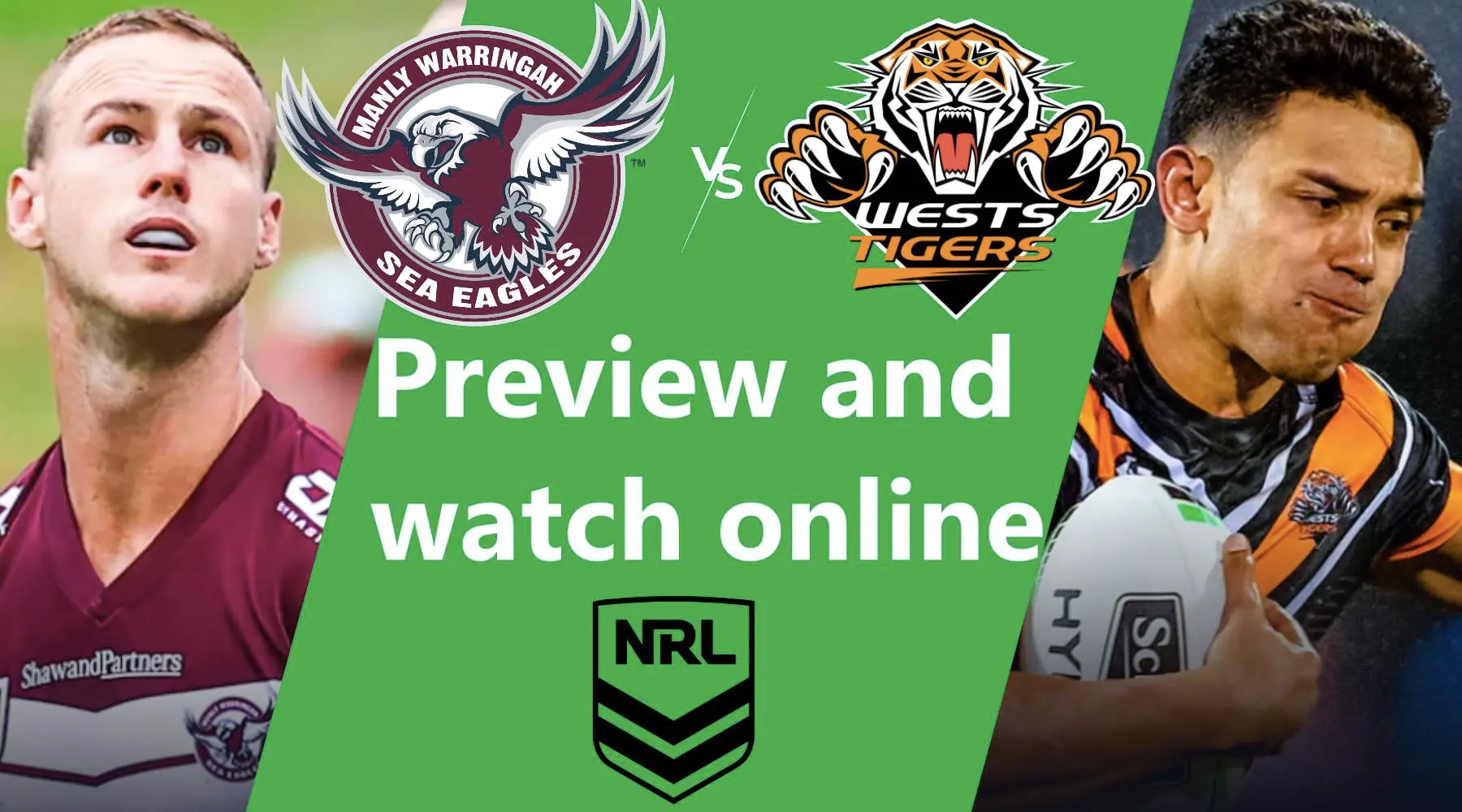 Manly Sea Eagles vs Wests Tigers NRL Start time and how to watch free