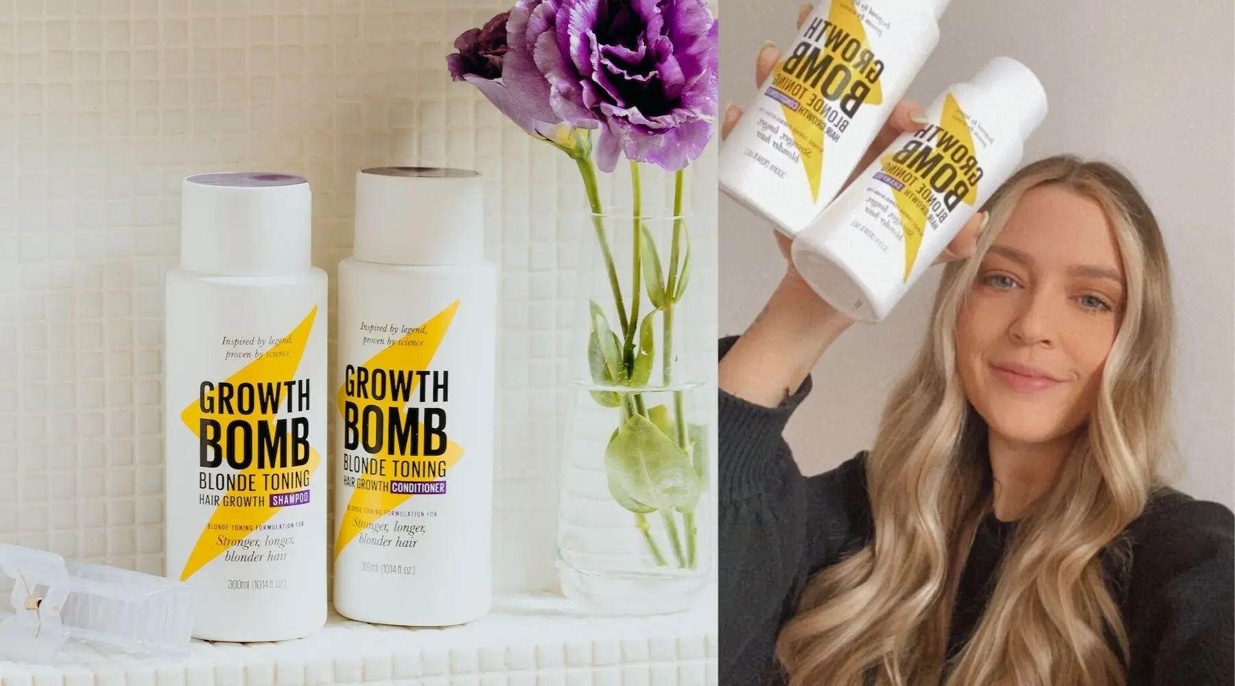 Growth Bomb Blonde Toning Hair Growth review | Finder