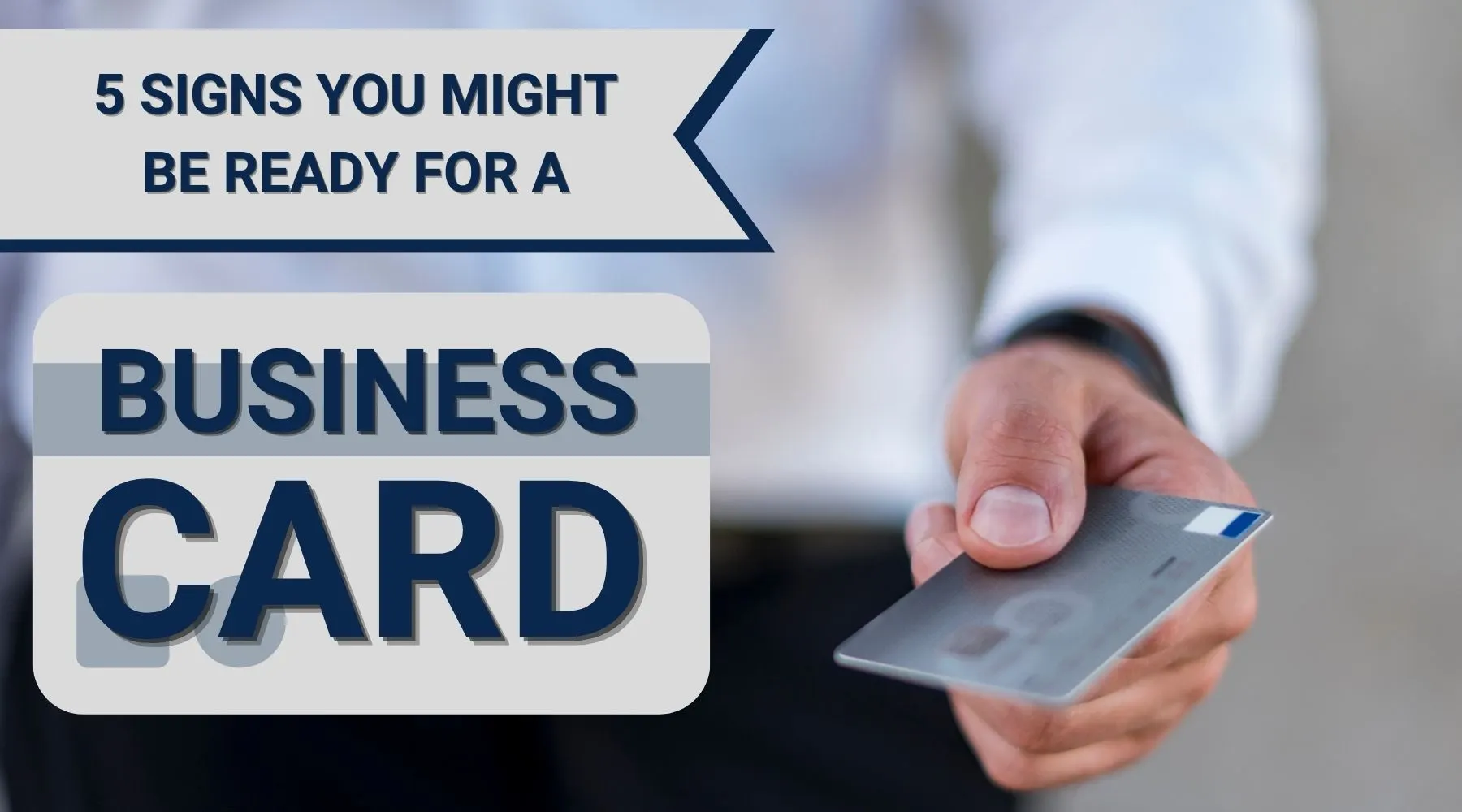 5 signs you're ready for a business credit or charge card
