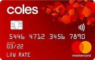 The Coles Mastercard low rate credit card.
