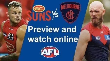 How to watch Gold Coast Suns vs Melbourne Demons AFL live and match preview