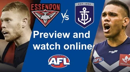 How to watch Essendon vs Fremantle AFL live and match preview