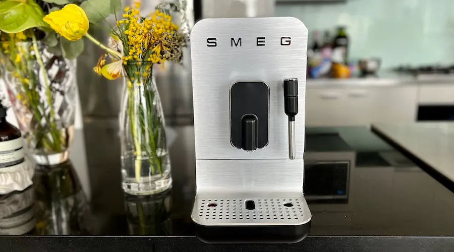 Smeg Taupe Automatic Coffee and Espresso Machine with Milk Frother +  Reviews