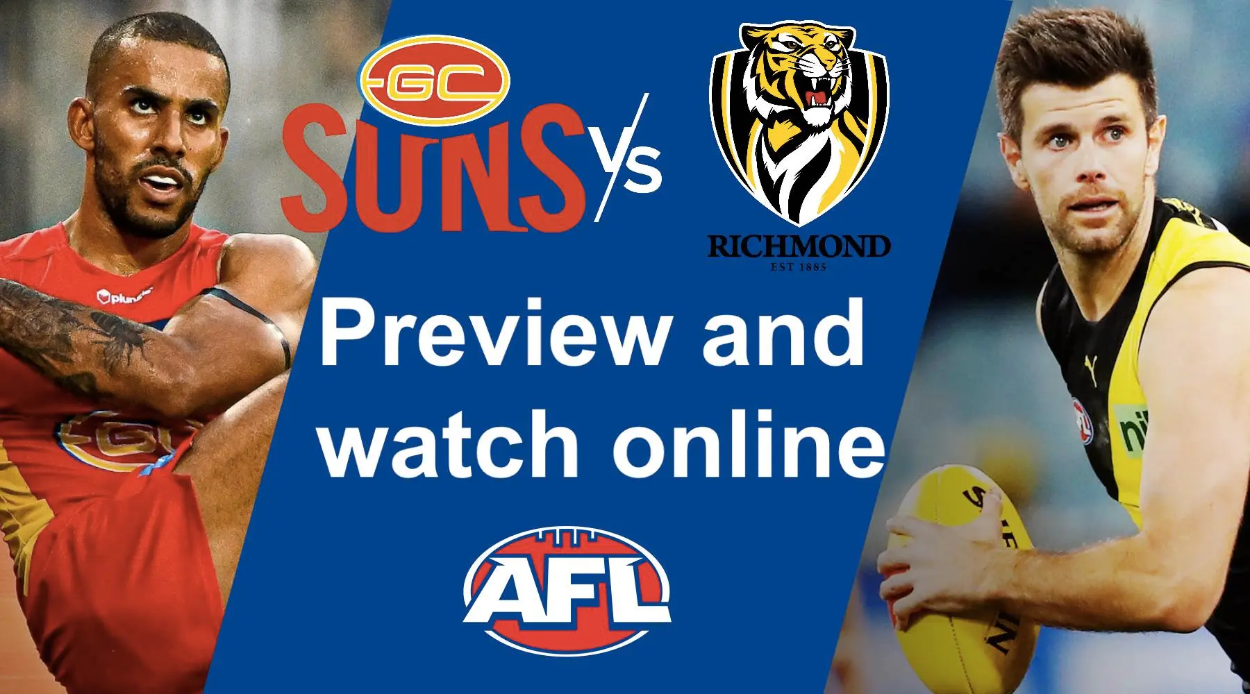 How to watch Gold Coast vs Richmond AFL live and match preview