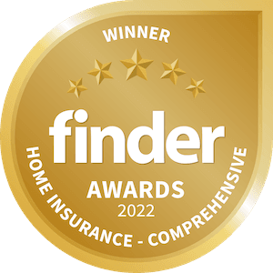 Finder home insurance award winner - comprehensive