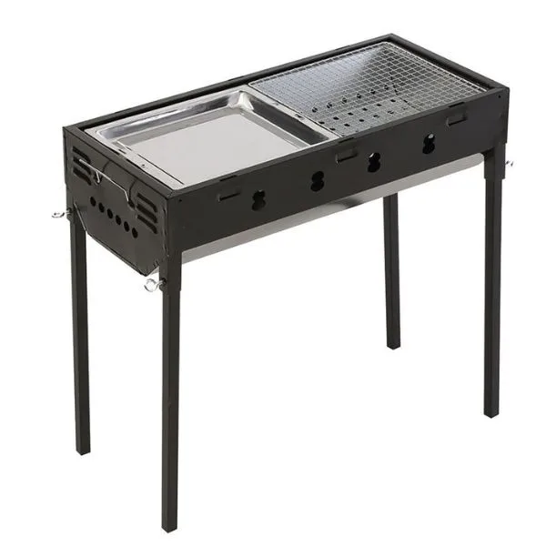 Portable charcoal barbeque grill