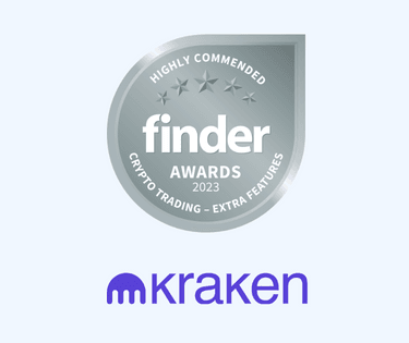 Kraken crypto trading platform extra features highly commended badge