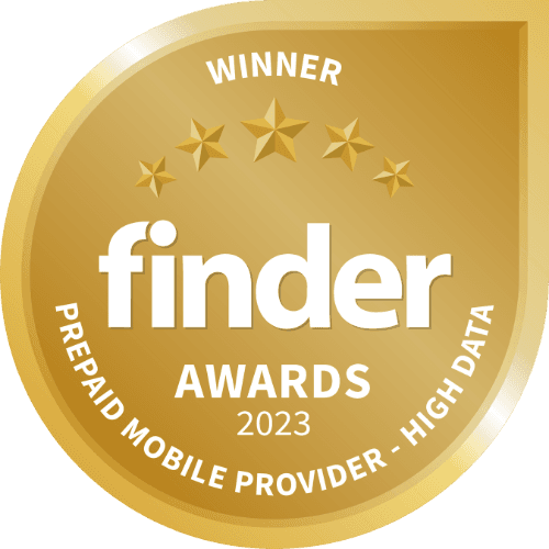 Finder Awards Winner - Prepaid High Data Logo