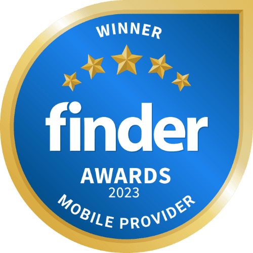 Finder Award Winner Best Mobile Provider