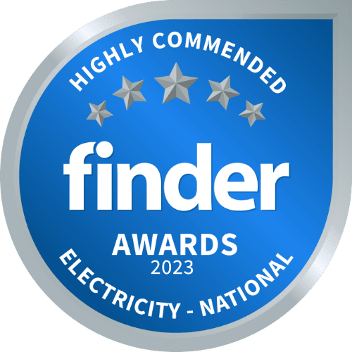 Finder Awards Highly Commend Electricity National 2023 Badge