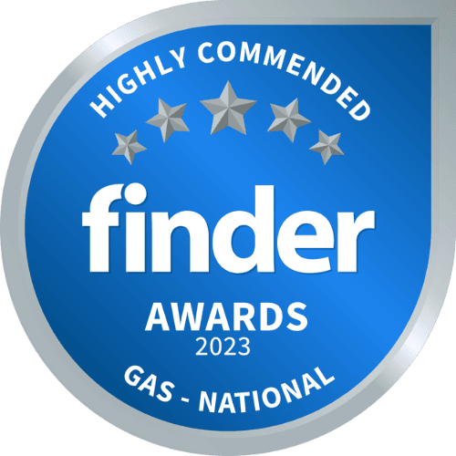 Finder Awards Highly Commend Gas National 2023 Badge