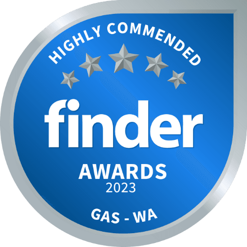 Finder Awards Highly Commend Gas WA 2023 Badge