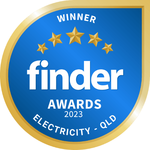 Finder Awards Winner Electricity QLD 2023 Badge