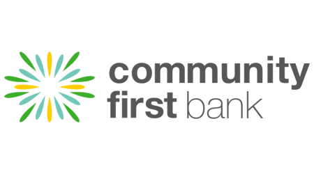 Community First Bank Fixed Green Car Loan logo