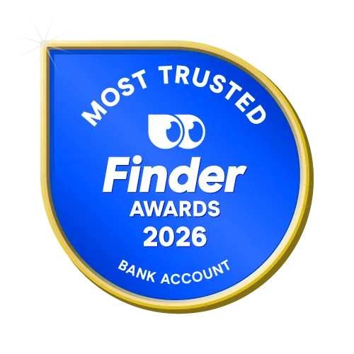 Most Trusted Bank Account badge