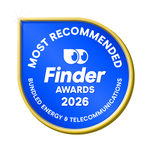 Most Recommended Bundled Energy & Telecommunications badge