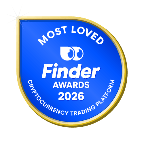 Most Loved Cryptocurrency Trading Platform badge