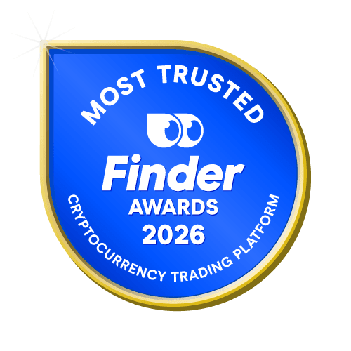 Most Trusted Cryptocurrency Trading Platform badge