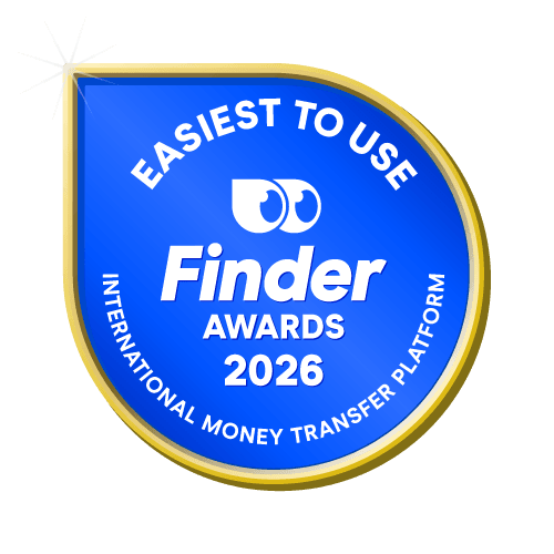 Easiest to Use International Money Transfer Platform badge