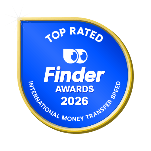 Top Rated International Money Transfer Speed badge