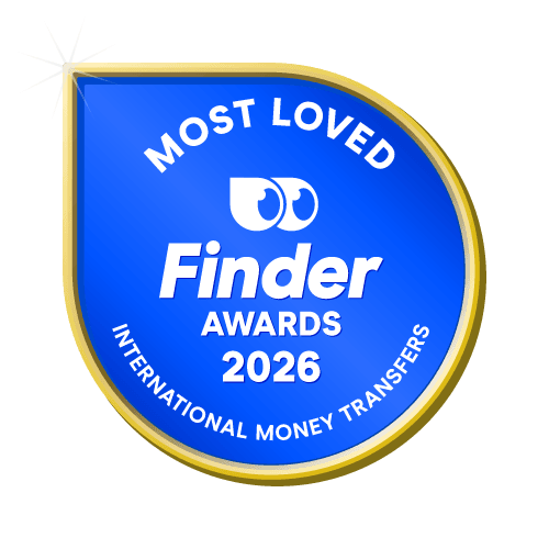 Most Loved International Money Transfers badge