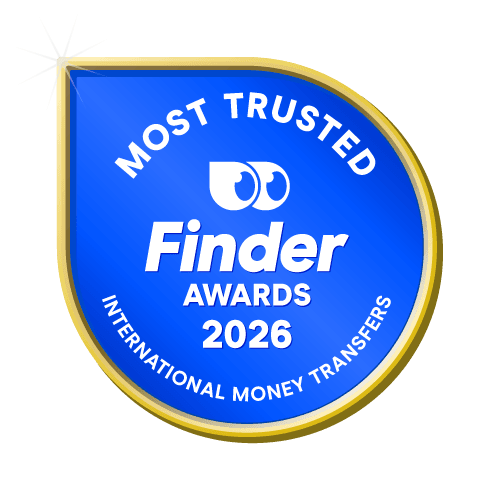 Most Trusted International Money Transfers badge
