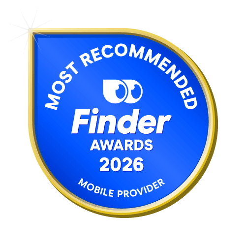 Most Recommended Mobile Provider badge