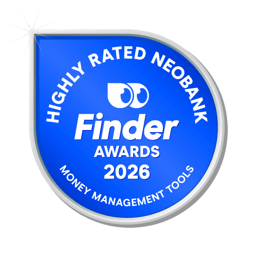Highly Rated Neobank badge
