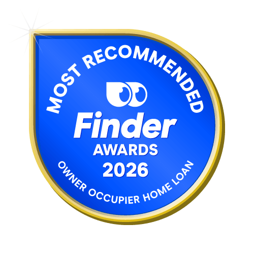 Most Recommended Owner Occupier Home Loan badge