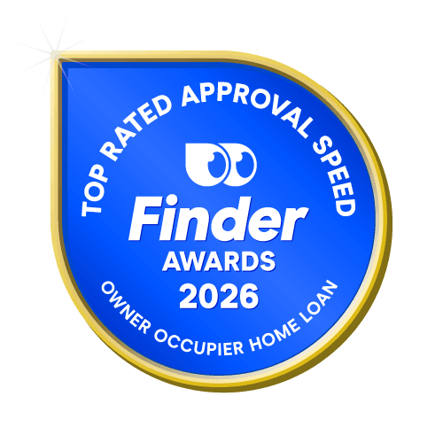 Top Rated Approval Speed Owner Occupier Home Loan badge