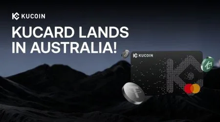 An abstract landscape with the KuCard on it.