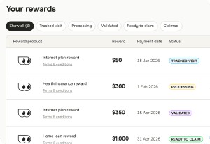 Track your rewards