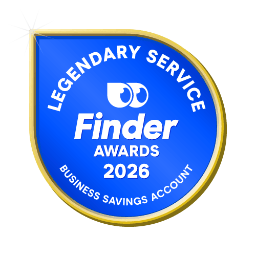 Legendary Service Business Savings Account badge