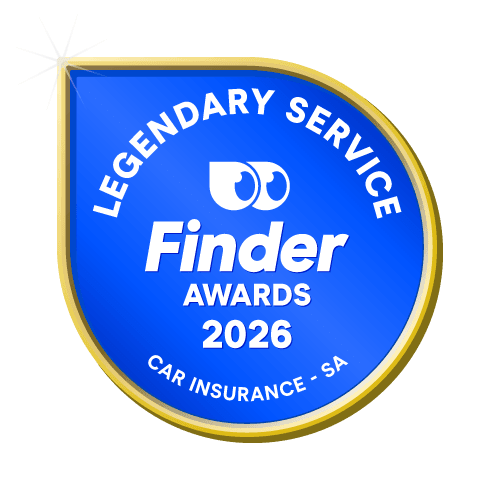 Legendary Service Car Insurance - SA badge