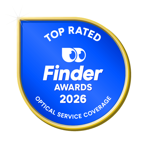 Top Rated Optical Service Coverage badge