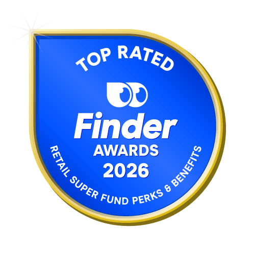Top Rated Retail Super Fund Perks & Benefits badge