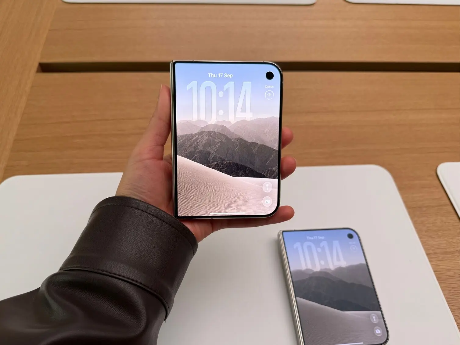 Image: Mariam Gabaji/Finder Holding the iPhone Duo