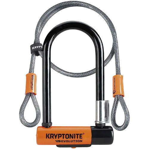 Kryptonite Evolution 11-14mm U-Lock with FlexFrame-U Bracket