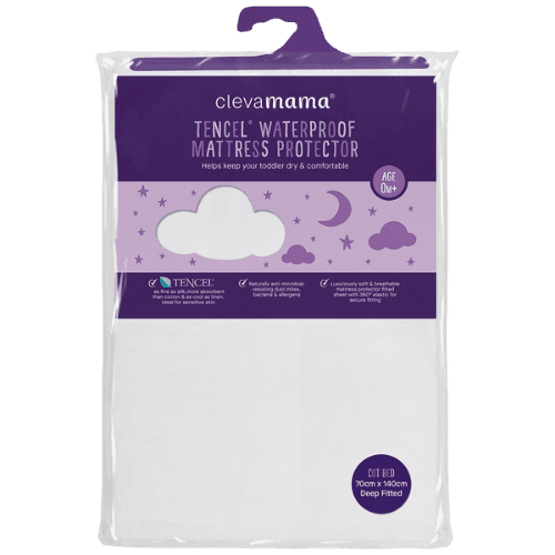 Clevamama Cotton Waterproof Cot Mattress Protector