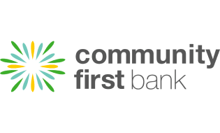 Community First Bank logo