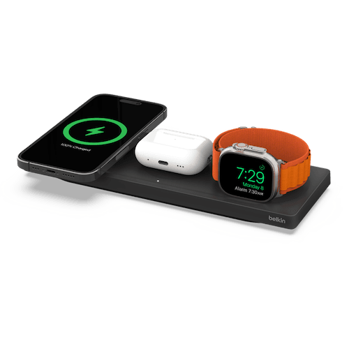 Belkin BoostUp Charge Pro 3-in-1 Wireless Charging Pad with MagSafe